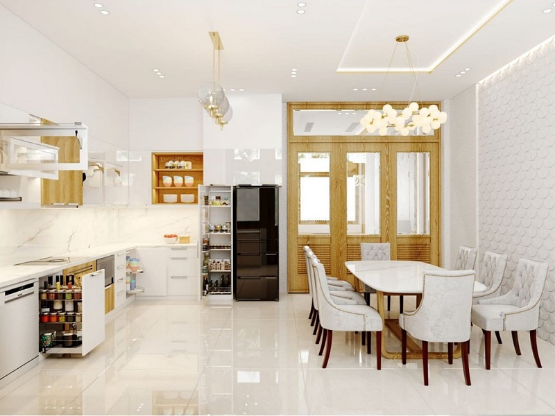 Ý tưởng thiết kế nhà bếp và phòng ăn nhìn là muốn ở ngay BA0501