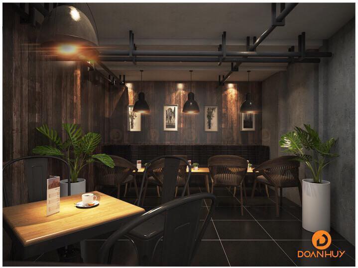 Thiết kế quán cafe đẹp thu hút khách