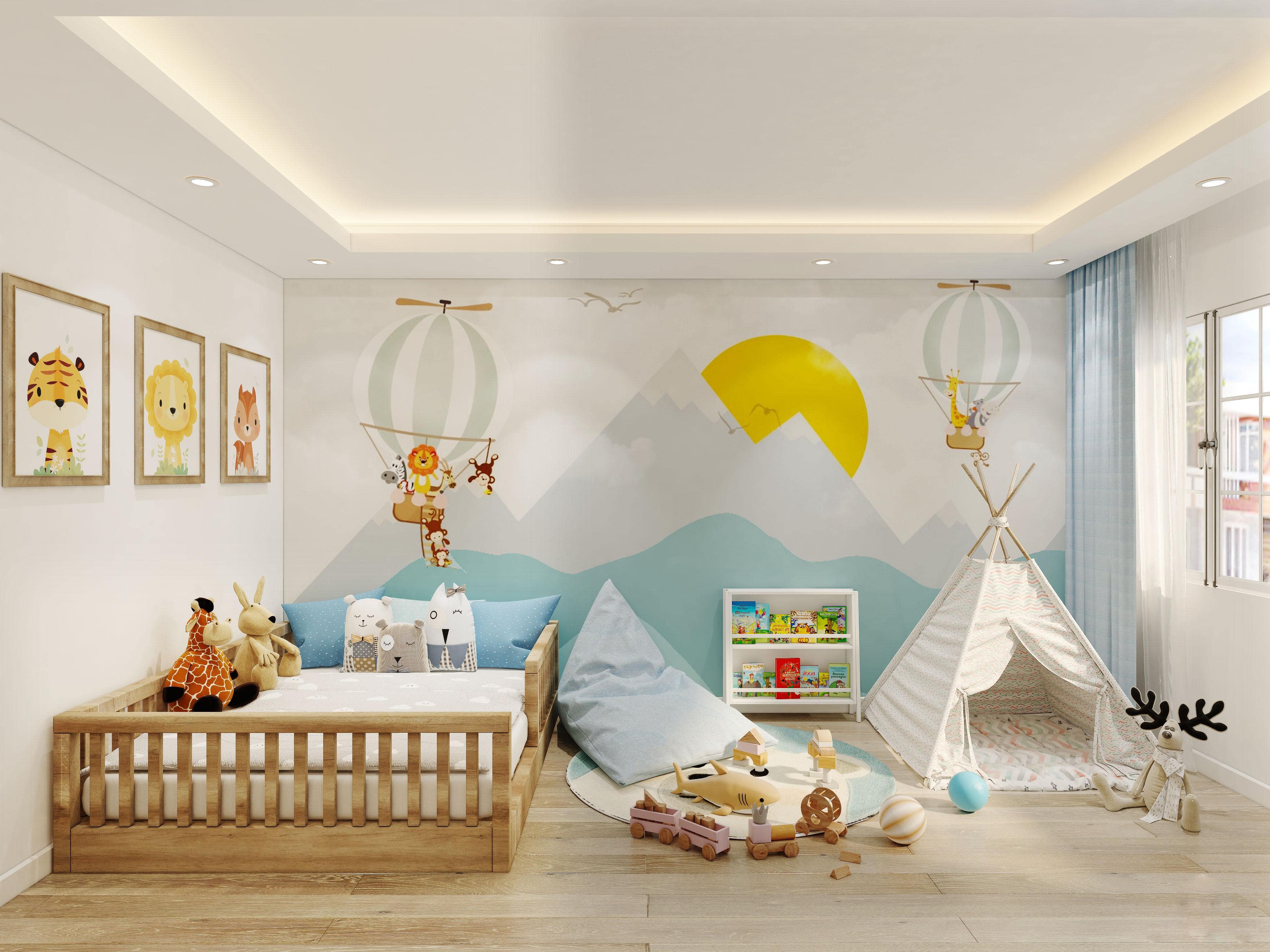 Mẫu phòng cá tính dành cho bé trai Số 01