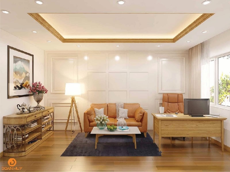 Mẫu thiết kế văn phòng làm việc đẹp độc lạ tại nhà