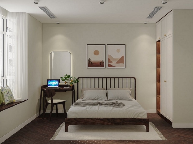 Chia sẻ mẫu thiết kế phòng ngủ đơn giản nhưng hiện đại
