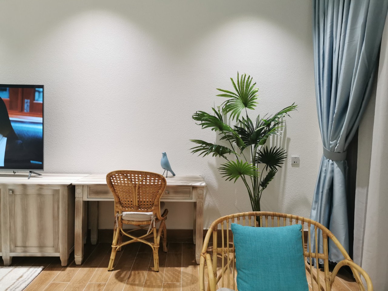 Ý tưởng thiết kế phòng ngủ màu xanh hấp dẫn