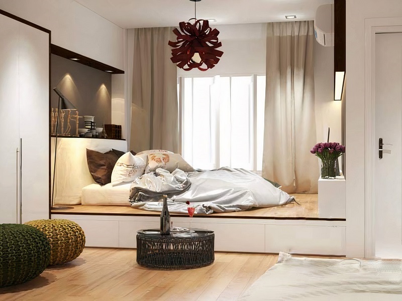 Thiết kế nội thất thông minh giúp tiết kiệm không gian cho phòng ngủ